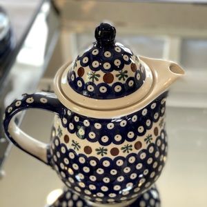 Polish Pottery Mosquito Coffee Pot